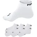 PUMA Kurzsocken PUMA UNISEX QUARTER PLAIN 6P ECOM (6-Paar, 6 Paar) mit Rippbündchen weiß 35-38