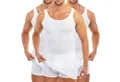 HERMKO Unterhemd 3007 (Pack, 3er) 100 % BIO-Baumwolle extralanges Tank Top (10 cm) hergestellt in EU