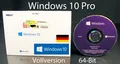 Microsoft Windows 10 Pro Vollversion SB 64-Bit mit Hologramm-DVD DE OVP NEU