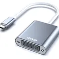 USB C auf DVI Adapter für Monitor Projektor TV - Kompatibel mit MacBook, iPad...