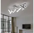 JUST LIGHT LED Deckenleuchte, LED-Leuchtmittel fest verbaut, Warmweiß, LED 16 Watt Decken Strahler Arbeitszimmer Büro Leuchte Spots
