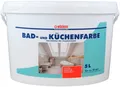 Wilckens Badfarbe / Küchenfarbe weiß 5 L - Schimmelschutz Wandfarbe Innenfarbe
