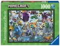 Ravensburger Puzzle 17188 - Minecraft Mobs - 1000 Teile Minecraft Puzzle für Erwachsene und Kinder ab 14 Jahren, Minecraft Geschenke, Blue (Noctural).