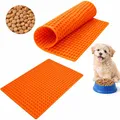 BURI 2x Backmatte 39,5 x 27,7 cm Hundekekse für Mini Halbkugel (1cm Ø) Leckerlis, Silikon Backform, Backunterlage für Backblech, Diätmatte, Hitzebeständig, Lebensmittelecht