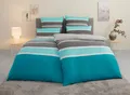 TOM TAILOR HOME Bettwäsche Felix in Gr. 135x200 oder 155x220 cm, Renforcé, 3 teilig, mit GRATIS-Zugabe: Gästehandtuch (100% Baumwolle), mit Reißverschluss