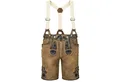 Maddox Trachtenlederhose MADDOX Kurze Damen Lederhose 'Verena' mit Hosenträ