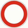 Verkehrszeichen 250 Verbot für Fahrzeuge aller Art RA2