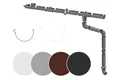 RAINWAY S Regenrinnen Komplettset (1 Dachseite) - PVC-U Kunststoff in 4 Farben, für Dachflächen < 100m² empfohlen (Set min. 6 Meter, grau) Regenrinnen PVC Plastik