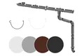 RainWay Dachrinne, Regenrinnen Komplettset (1 Dachseite) - PVC-U Kunststoff in 4 Farben, für Dachflächen < 100m² empfohlen (Komplettes Set - 6 Meter) Regenrinnen PVC Plastik