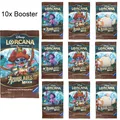 10er Pack Disney Lorcana Trading Card Game: Azurblaues Meer - Booster (Deutsch)
