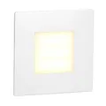 ledscom.de LED Treppenlicht/Wandeinbauleuchte FEX für innen und außen, eckig, 85 x 85mm, warmweiß
