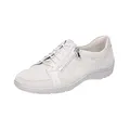 Waldläufer Henni 496042 203 070 Stein Nubuck Leather Womens Wide Fit Lace Up Shoes 37 Stein