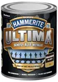 Hammerite Ultima Matt, Metallschutzlack, Hochwertiger Schutzlack für alle Metalle im Außenbereich, Schokoladenbraun RAL 8017, 750 ml