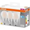 OSRAM LED-Lampe Base Classic A Filament, E27, 7W ersetzt 60W, neutralweiß, 3 Stück