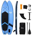 Brixy SUP Board – Aufblasbares Paddle Board – Komplettset – 305 cm – Max. 150 kg – Blau