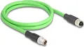 DELOCK M12 Kabel X-kodiert 8 Pin St. zu Bu. PUR(TPU) 1 m