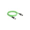 80431 - M12 Kabel X-kodiert 8 Pin Stecker zu Buchse PUR TPU 1 m