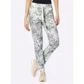 heine Jerseyhose Druckhose Innenbeinlänge ca.71 cm grau 38