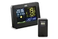 ADE Wetterstation Funk mit Außensensor, mit Vorhersage Funkwetterstation (mit Außensensor, mit animierter Wettervorhersage, Innen- und Außenhygrometer)