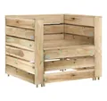 vidaXL Gartenlounge-Set, 2-tlg. Lounge Set aus Paletten Imprägniertes Kiefernholz