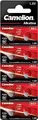 Camelion 12051001 - Alkaline Knopfzellen-Batterie ohne Quecksilber AG1/LR60/LR621/364 mit 1,5 Volt, 10er Set, Kapazität 14 mAh