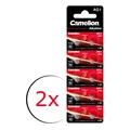 2x Camelion AG1 164 364 SR621 LR621 196 396 397 SR726 Knopfzelle 1,5V = 20 Stück
