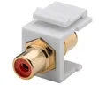 Goobay Netzwerkstecker Keystone Modul Cinch/RCA, Buchse rot