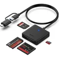 BENFEI Kartenlesegeräte 4in1 Kartenleser USB 3.0 C auf SD Micro SD MS CF