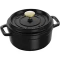 Staub La Cocotte Cocotte 14 cm, rund, Schwarz, Gusseisen
