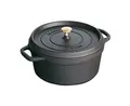 Staub Cocotte Bräter Pfanne Bratpfanne 14 cm schwarz rund Gusseisen