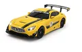JAMARA 410029 - Mercedes AMG GT3 1:14 transformable 2,4GHz gelb - RC Transformation zum Roboter auf Knopfdruck, Tanzmodus, Lautsprecher, Einzelradaufhängung, bis zu 1 Stunde Fahrzeit, LED Licht
