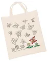 Tasche Tragetasche Baumwolle Schmetterlinge zum ausmalen NEU mit 8 Textilstifte