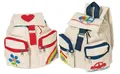 Rucksack rot z. selber bemalen NEU incl. 8 Textilstifte