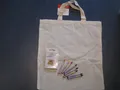 Tasche Beutel Tragetasche aus Baumwolle z. selber bemalen NEU mit 8 Textilstifte