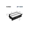 1x Luftfilter FILTRON AP 122/9 passend für HYUNDAI KIA