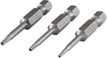 wolfcraft Bit-Set, TORX-mit-Bohrung, 3-tlg.I 1260000 I 3 Solid-Bits, T 7/8/9