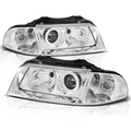 Scheinwerfer Klarglas passend für Audi A4 B5 Facelift Bj. 99-00 Chrom