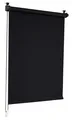 Verdunkelungsrollo Schwarz 100x210cm Klemmrollo Verdunklungsrollo Seitenzugrollo