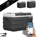 Arebos Kompressor Kühlbox 26 Liter | Elektrische Gefrierbox mit APP & Smart-Steuerung | Mobile Kühltruhe mit USB-Anschluss | bis -20 °C | 12/24 V 230V | für Auto,LKW,Camping,Boot,Wohnmobil