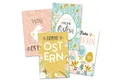 itenga Grußkarten itenga 24 x Geschenkekarten Frohe Ostern Mix 4 Motive pastell in Visit