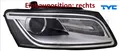TYC 20-16805-16-2 Hauptscheinwerfer rechts Scheinwerfer Frontscheinwerfer