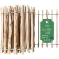 Creative Home Zaun Staketenzaun Haselnusszaun, Lattenabstand 7-9 cm, Gartenzaun Holz 500 cm x 50 cm