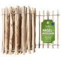 Creative Home Staketenzaun Staketenzaun Haselnusszaun, Lattenabstand 7-9 cm, Gartenzaun Holz 50 cm