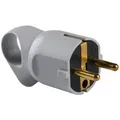 Legrand - Schutzkontakt-stecker Knickschutz Mit Ausziehhilfe Grau Stecker & Kupplungen