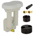 PremiumX Monoblock Single PXMB-3SW Weiß LNB 0,1dB HDTV FullHD für 80-85cm Schüssel 2x F-Stecker