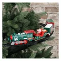 Weihnachtszug 80cm Ø für den Christbaum, schwebende Bahn 4 Waggons Schlitten