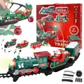 Weihnachtszug schwebend Christbaumschmuck Weihnachtsbaumzug Zug Set Musik Licht