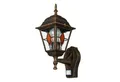 Licht-Erlebnisse Außen-Wandleuchte SALZBURG, ohne Leuchtmittel, Außenleuchte mit Bewegungsmelder Kupfer antik Wand Balkon Lampe