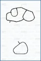 AJUSA 77011700 Dichtungssatz, Ölkühler für CITROËN,OPEL,PEUGEOT,TOYOTA,VAUXHALL