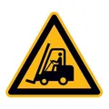 SafetyMarking Warnschild Aluminium SL 400 mm Warnung vor Flurförderzeugen